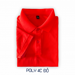 ÁO CÁ SẤU POLY 4C MÀU ĐỎ